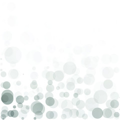 Bubbles Circle Dots Unique Gray Bright Vector Background
