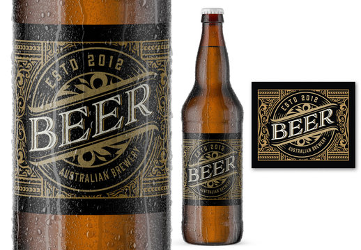 Beer Bottle Label Templates – Browse 94 Stock Photos, Vectors ...
