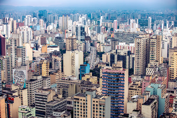 Fototapeta na wymiar Vista Parcial de São Paulo