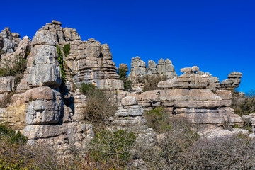 El Torcal de Antequera, Andalusia, Spain, near Antequera, province Malaga.