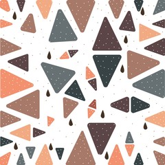 Cute Scandinavian Terracotta Pattern in modern colours. Modern abstract art for prints.