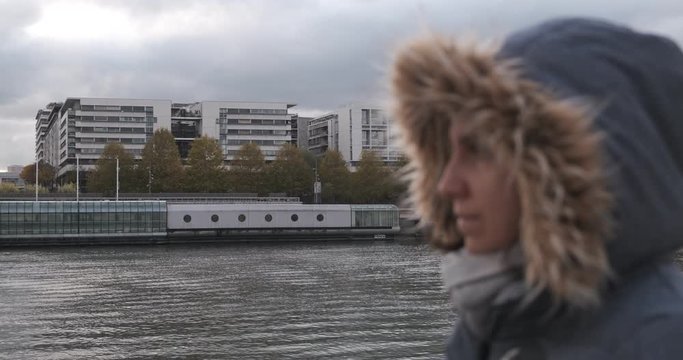 Girl watching at the Seine, Paris 2
