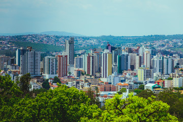 Fototapeta na wymiar Panoramic view of Divinópolis, Minas Gerais State, Brazil