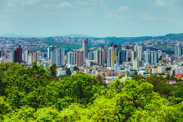 Panoramic view of Divinópolis, Minas Gerais State, Brazil