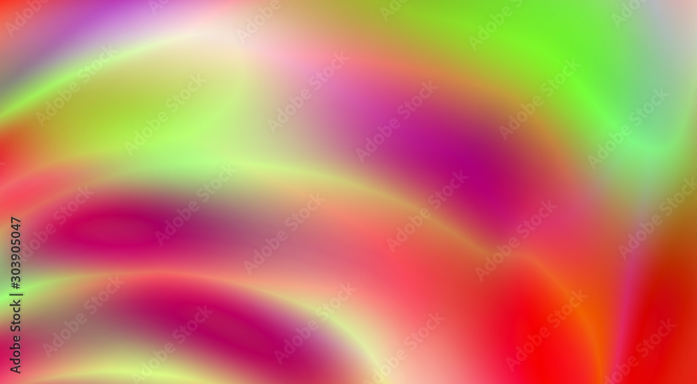 Poster Abstract violet red and green yellow blurred background with gradient. Vector wallpaper