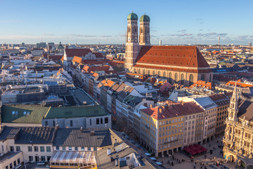 Naklejka premium Panorama Of Munich, Germany