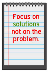 Solutions focus