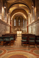 Fototapeta na wymiar interior of former hospital chapel