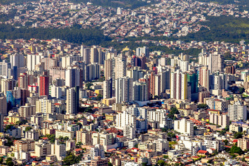 Fototapeta na wymiar Aerial view of Divinópolis, Minas Gerais State, Brazil