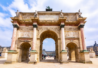 Fototapeta na wymiar Carousel Arch of Triumph in Paris, France