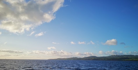 clouds over the sea and sky hawaii kauai