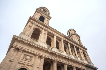 Old Church Saint Sulpice in Paris. Religion.