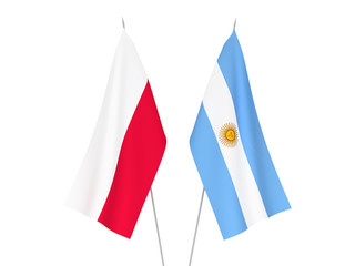Argentina and Poland flags