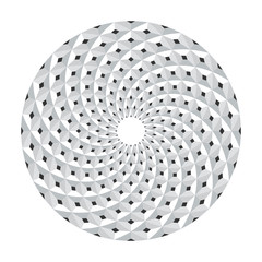 Circle design element. 3d geometric pattern.