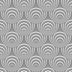 Seamless pattern. Circle lines texture.