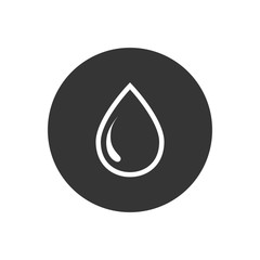 Water Drop Line Icon Vector Illustration in flat style