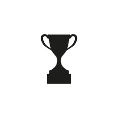 Trophy cup icon. Vector. Isolated.
