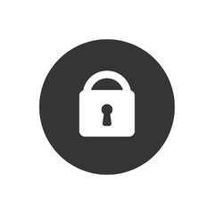 Security icon vector. Protect security symbol in flat style