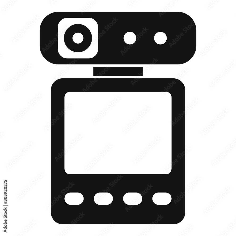 Poster dvr recorder icon. simple illustration of dvr recorder vector icon for web design isolated on white 