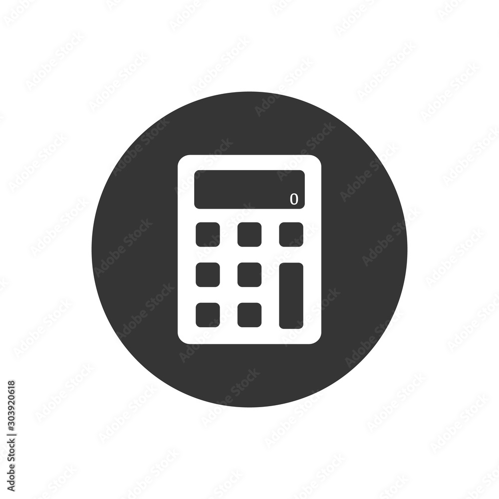 Poster calculator vector icon. vector web design in flat style design