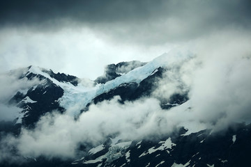 Fototapeta na wymiar Berge Gipfel in Neuseeland mit Fernsicht