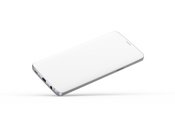 Fototapeta premium New realistic mobile phone smartphone mockup with blank screen.