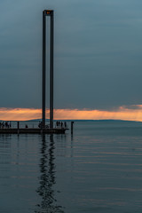 A calm day at Lake Constance on a Sailboat