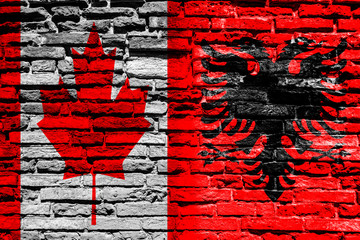 abstract, aged, albania, albanian, art, background, brick, canada, canadian, conflict, country, damaged, design, dirty, finance, flag, freedom, global, government, grunge, independence, international,