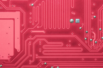 Electronic circuit board abstract background. computer motherboard close up. micro elements of...