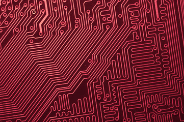 Electronic circuit board abstract background. computer motherboard close up. micro elements of computer. Intelligent technology