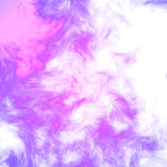 Fototapeta premium Acrylic colors in water. Print. Abstract white smoke isolated on purple background.
