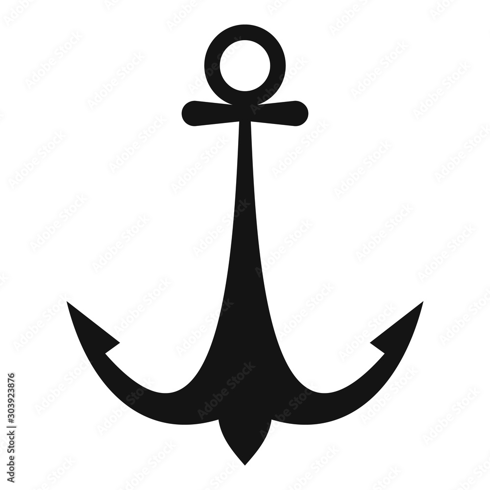 Poster steering anchor icon. simple illustration of steering anchor vector icon for web design isolated on 