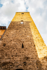 View of the Barbarasa tower in the city of Terni, Umbria - Italy