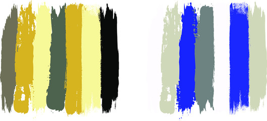 Paint brushes frame, clip art, EPS 10,  Paint splatter border, Paint stroke, Clip art