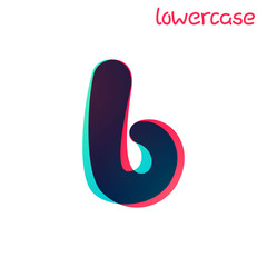 Overlapping gradient lowercase letter b logotype.