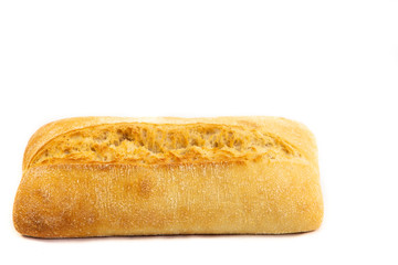 Fresh Homemade bread food from natural flour, good for everyone's breakfast on a white background..