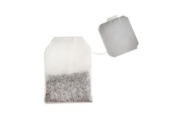 tea bag isolated on white background