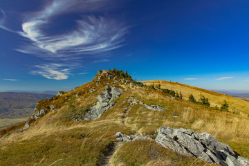 picturesque mountain rocky highland scenery landscape European beautiful natural environment photography in spring time clear weather day