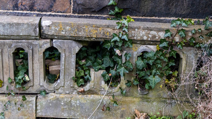 wall of an old house