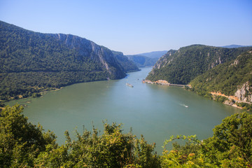 Obraz na płótnie Canvas Danube river landscape