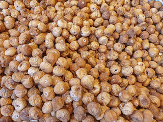 Dried fig. Food background. Vegetarian food. Dried fruits