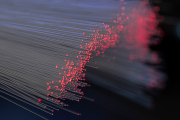 Fibra óptica con luz de color