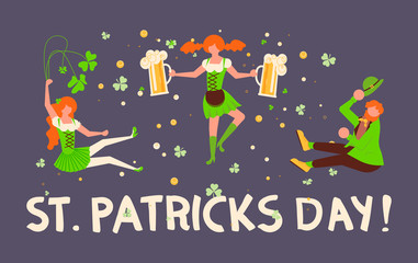 Greeting banners Saint Patricks Day