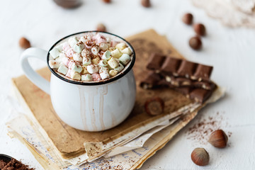 Hot chocolate with marshmallows