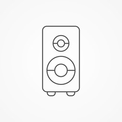 Speaker vector icon sign symbol