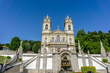 Fototapeta na wymiar Bom Jesus church in Braga - Portugal - architecture background