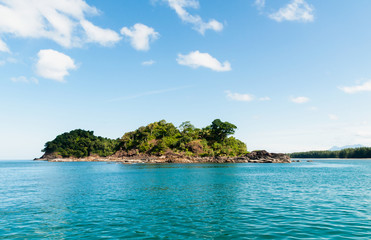 Sky and Tropical island in the Thailand