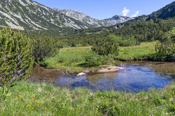 Mountain River near The Fish Lakes, Rila mountain, Bulgaria