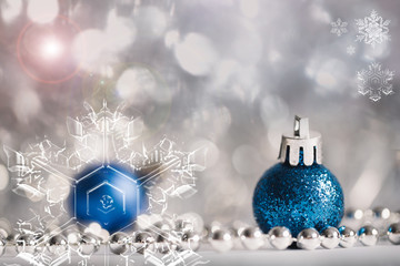 Christmas globe and decorations