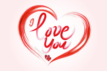 Valentines love heart logo vector web image template